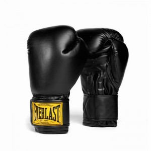 Black Everlast 1910 Classic Unisex Boxing Gloves | 79345JPFG