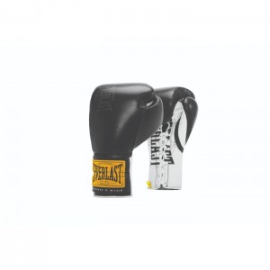 Black Everlast 1910 Pro Sparring Laced Unisex Boxing Gloves | 91730MPTL