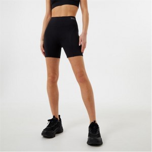 Black Everlast Contour Women's Shorts | 38752OSNE