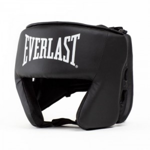 Black Everlast Core Unisex Boxing Headgear | 30975SALU