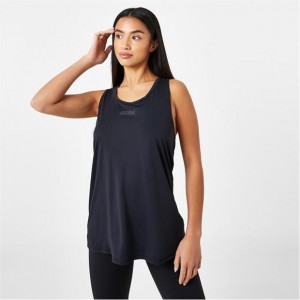 Black Everlast Cross Back Women's Tank Top | 59637PCTM