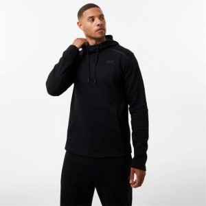 Black Everlast Elevated Overhead Men's Hoodie | 61052XQJG