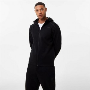 Black Everlast Elevated Zip Through Men's Hoodie | 07592XSPQ