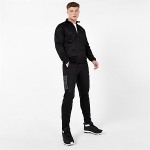 Black Everlast Essential Track Men's Sweatpants & Joggers | 90518PHOB