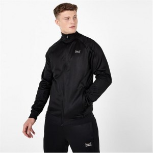 Black Everlast Essential Track Top Men's Hoodie | 35974AFJI