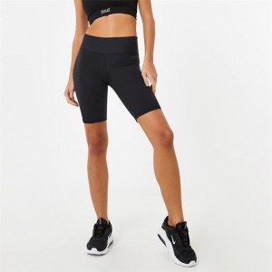 Black Everlast Mesh Cycling Women's Shorts | 90821RAOW