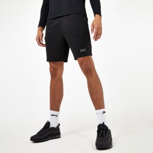 Black Everlast Mesh Poly Men's Shorts | 15943RLBJ