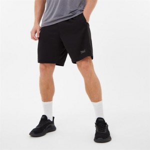 Black Everlast Poly 8 Men's Shorts | 17685VFMR