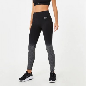 Black Everlast Seamless Ombr Women's Legging | 19238ENJS