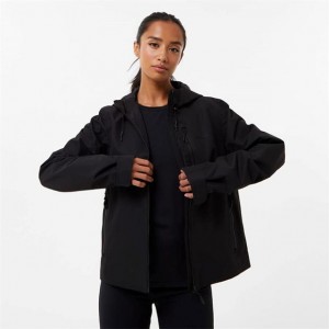 Black Everlast Shower Women's Jackets | 95480QHYG