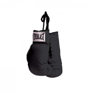 Black Everlast Vinyl Autograph Unisex Boxing Gloves | 82369FRAW