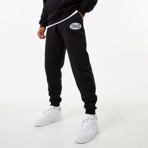 Black Everlast Warp Graphic Men's Sweatpants & Joggers | 92835XZUE