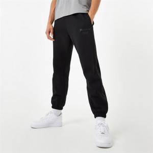 Black Everlast X Yiannimize Taped Men's Sweatpants & Joggers | 20948EJIY