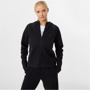 Black Everlast Zip Women's Hoodie | 59841FJZT