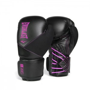 Black Pink Everlast Protex Unisex Boxing Gloves | 20754XBSW