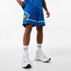 Blue Everlast Basketball Panel Men's Shorts | 40316VHNU