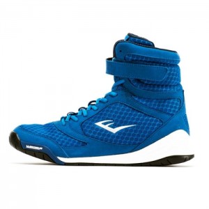 Blue Everlast Elite High Top Men's Boxing Boots | 16234YCBL