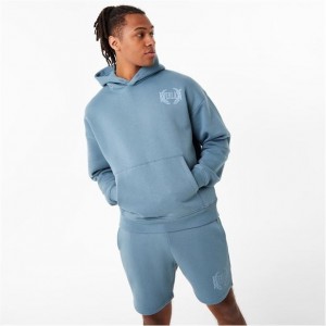 Blue Everlast Protex Laurel Men's Hoodie | 71480WJYK