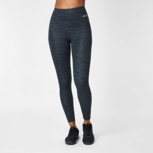 Blue Everlast Ribbed Seamless Women's Legging | 81437ETCD