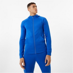 Blue Everlast Track Men's Hoodie | 68493ZPEY