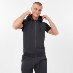 Charcoal Everlast Box SLessHd Sn Men's Hoodie | 28345PTUV