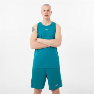 Dark Blue Everlast Performance X Men's Tank Top | 39780OHFJ