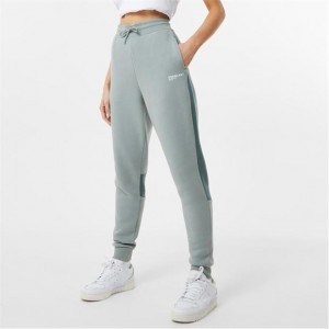 Green Everlast Block Zip Women's Sweatpants & Joggers | 58940TSHN