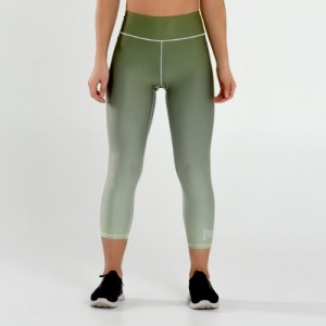 Green Everlast Colorplay Cropped Women's Legging | 71409EFCO