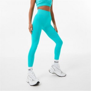 Green Everlast Super High Waisted Racer Women's Legging | 78934WTIH