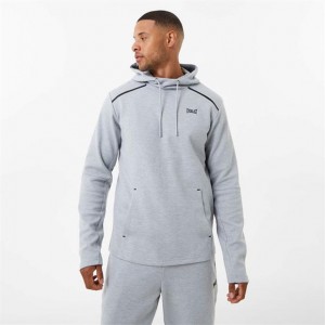 Grey Everlast Elevated Overhead Men's Hoodie | 95326HEBF