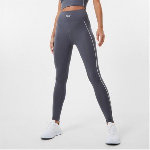 Grey Everlast High Waist Panel Women's Legging | 81509BRXA