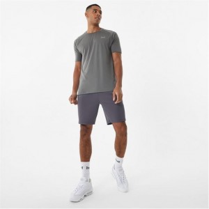 Grey Everlast Interlock Men's Shorts | 82439EQZH