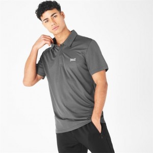 Grey Everlast Logo Men's Polo | 14582TEGF