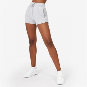 Grey Everlast Logo Women's Shorts | 73920ACDO