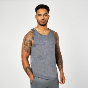 Grey Everlast MX Poly Men's Tank Top | 27869ZUKO