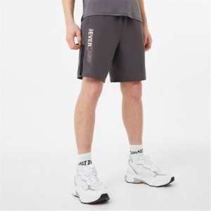 Grey Everlast Performance 9 inch Men's Shorts | 73856CFWD