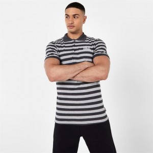 Grey Everlast Pique Men's Polo | 05794LKMI