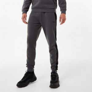 Grey Everlast Premium Closed Hem Men's Sweatpants & Joggers | 37681SZMT