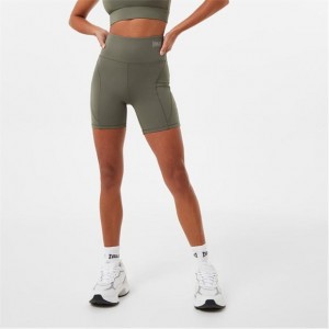 Khaki Everlast Contour Women's Shorts | 51679YSUI