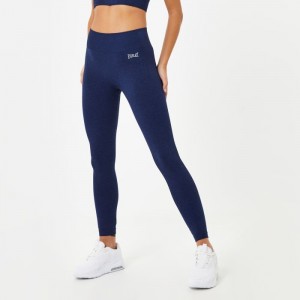 Navy Blue Everlast Seamless Women's Legging | 89216TAOH