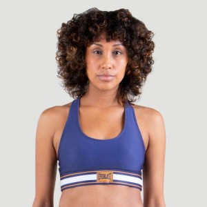 Navy Everlast Colorplay Women's Sports Bra | 16320RKVU