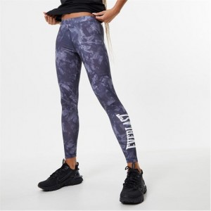 Purple Everlast Large Logo Women's Legging | 67438JNAC