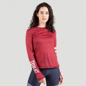 Red Everlast Colorplay Long Sleeve Women's T-Shirt | 95827HRFV