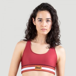 Red Everlast Colorplay Women's Sports Bra | 82936ZXCV