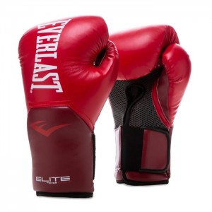 Red Everlast Elite Unisex Training Gloves | 49186ULZS