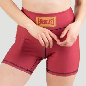 Red Gold Everlast Colorplay Training Women's Shorts | 87153VCGK