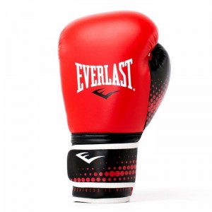 Red White Everlast Spark Training Unisex Boxing Gloves | 56830FXKH