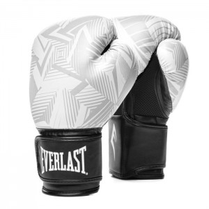 White Black Everlast Spark Training Unisex Boxing Gloves | 71503PJXD