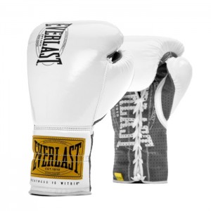 White Everlast 1910 Classic Fight Unisex Boxing Gloves | 31406RPGO