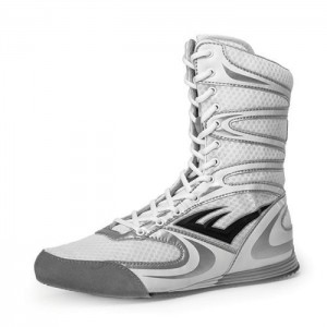 White Everlast Contender High Top Men's Boxing Boots | 24917DHFK